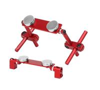 Depisuta Kit di Montaggio Magnetico per Carrozzeria in Lega di Alluminio CNC per Auto da Corsa HSP 1/10 RC, Magneti Potenti con Scala per un Maggiore Equilibrio (rosso)