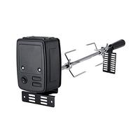Depisuta Kit Universale per girarrosto per Barbecue, Adatto alla Maggior Parte dei Barbecue a Gas. Il Kit Include 1 Asta per spiedo, 2 forchette per Carne, Motore Elettrico