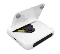 Depisuta Lettore CD Portatile, Piccolo Lettore Musicale CD per Auto Bluetooth Wireless Desktop con Cuffie Porta USB AUX da 3,5 Mm Radio FM Ricaricabile 2000 MAh Plug and Play
