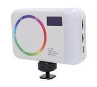 Depisuta Luce Video RGB Portatile, da 2500 a 9000K Dimmable con 26 Effetti 1/4 Pannello di Illuminazione LED Ricaricabile per Interfaccia per Fotografia di Registrazione Video