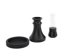 Depisuta Manomissione del caffè da 58 Mm, Manomissione dell' da 2 in 1 con Aghi in Acciaio Inossidabile Maniglia Ergonomica da 58 Mm di Portata Anche Facile da Pulire