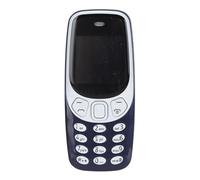 Depisuta Mini Telefono, Telefono Cellulare Sbloccato gsm Ricevitore Bluetooth da 1,33 Pollici Compatto Piccolo Cellulare Bluetooth Auricolare Dialer Supporto 3 SIM Card, Bassa (Blu e Bianco)