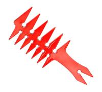 Depisuta Momen Less Cain Collo Hair Hair for Plasco Less, Double Pada per Amare Affascinante (rosso)