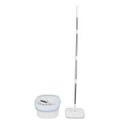 Depisuta Mop e Set di Secchi, Teste di Mop Rotante a 360 Gradi con Manico Regolabile per Pavimenti in Marmo di Piastrelle in Legno, Acqua Pulita e Sporca Separata