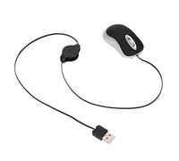 Depisuta Mouse Portatile Piccolo, Cavo Retrattile con Superficie Lucida per Laptop, Plug and Play Cablato, Mouse da Viaggio, per Computer per 7 ME ABS e PVC