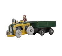 Depisuta Organizza Giocattoli, Trattore in Metallo Vintage con Funzione di Salto di Camminata per Bambini Favori Regali da Collezione