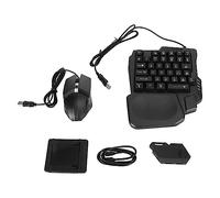 Depisuta Pacchetto Combinato da 4 in 1 Mobile, Tastiera e Combinazione di Gaming a metà Mano, Mouse, Convertitore e Supporto per Telefoni Regolabili, Mezza Tastiera per i Giochi