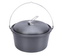 Depisuta Pentole da Campeggio, Pentola da Campeggio da 5L con Vassoio Fumante e Borsa, 8,7 X 7,9 Pollici di Picnic Portatile per Zaino in Spalla, Escursioni per Cottura All'aperto e (Tipo sospeso)