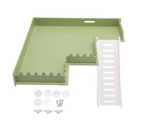 Depisuta Piattaforma da Gioco per Criceti, Piattaforma in Piedi per Piccoli Animali in Plastica Set di Giocattoli per Criceti con Piattaforma e Scala, Accessori per Parchi Giochi da (Tipo