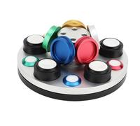 Depisuta Piatto per oliatore per orologi, Supporto per 5 tazze di olio per orologi, Giradischi in metallo per oliatore per orologi Strumento per immersione dellolio per orologi
