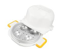 Depisuta Pinza per Uova a Microonde, Cucina per Uova Elettrica a 4 cavità con funzionalità di Taglio delle per l'uso della Casa in Cucina