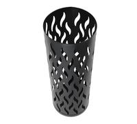 Depisuta Porta Ombrello in Metallo, Design Vuoto Elegante, con Motivo di Ritaglio Geometrico per l'uso dell'ingresso dell'hotel per Ufficio Domestico (BLACK)