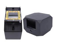 Depisuta Rivenditore e Mescolatore di Carte Automatico, 4 Mazzi con Rotazione di 180° e 360° La Macchina per Distribuire Carte Automatica Supporta 8 Giocatori Ricaricabile Silenzioso (Black)