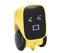 Depisuta Robot di ricarica intelligente, Sensazione del tocco Storytelling Robot con telecomando, Compagno interattivo programmabile di ricarica USB per l'educazione precoce dei bambini (YELLOW)