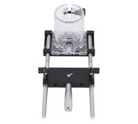 Depisuta Router Flaging Jig, Precisione 0,01 Mm Gamma 0 a 18 Mm con Costruzione in Lega di Alluminio Premium per Progetti di Lavorazione del Legno