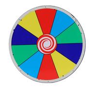 Depisuta Ruota per Premi con Supporto, 10 Slot, Gioco da Tavolo da 31 cm. | Striscia LED a Luce Calda, Superficie Scrivibile a Secco, Puntatore Rosso per Arresto Preciso, Adatta per Fiere, Carnevali