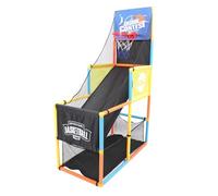 Depisuta Set di Giochi da Basket, Altezza Regolabile con 2 Sfere Pompa per Aria per Bambini al Coperto di Gioco all'aperto Sviluppa abilità Motorie