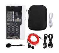 Depisuta Set di Schede Audio per Cambio Voce Portatile, Scheda Audio con 8 Effetti Sonori con Bluetooth e Fantastica Illuminazione RGB per Giochi, Chiamate e Streaming Live su Computer