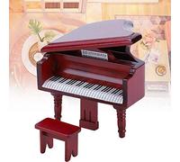 Depisuta Set di Sgabelli per a Coda per Casa delle Bambole 1:12 - Accessorio per Mini Splendidamente Realizzato per la Decorazione della Casa delle Bambole (rosso)