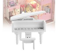 Depisuta Set di Sgabelli per a Coda per Casa delle Bambole 1:12 - Accessorio per Mini Splendidamente Realizzato per la Decorazione della Casa delle Bambole (WHITE)