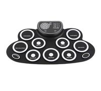 Depisuta Set di Tamburi Elettronici, 9 Pad Roll -up Tamburo Tamburo con Doppio Altoparlanti USB Ricaricabile Ricaricabile da 18 Ore di Batteria per Bambini per Bambini Inclusi