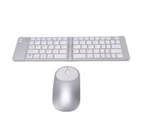 Depisuta Set Tastiera e Mouse Wireless Portatile, 66 Tasti (SILVER)