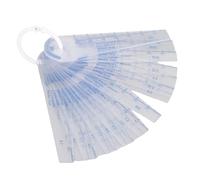 Depisuta Spessimetro in plastica, Strumento di Misura della Distanza metrica 0,05-2 mm, 20 Foglie, 20 in 1 Set di spessimetri per Automobili, Industria di misurazione