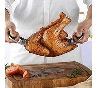Depisuta Taglia-tacchino a Forma di Artiglio D'orso, Divisore per Carne in Acciaio Inossidabile Lucidato a Specchio Liscio Presa Comoda Sulla Griglia del Barbecue