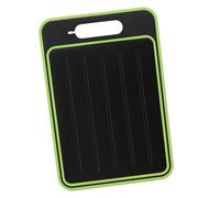 Depisuta Tagliere a Doppia Faccia Piastra per Scongelamento Rapido con Affilacoltelli, Tagliere per Scongelamento e Macinazione Efficiente per, Vernice in Lega di Alluminio (BLACK)