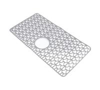 Depisuta Tappetino per Lavello per Lavello da Cucina, Silicone Impermeabile Anti -slittamento con Foro Centrale, Protezione Riutilizzabile da 26x14 Pollici per Lavelli in Ceramica in Acciaio (GREY)