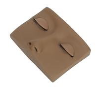 Depisuta Testa del Manichino delle Ciglia, Kit di Pratica di Estensione Ciglia Riutilizzabile con a 3 Coppie a Strati per Principianti (Colore del caffè)