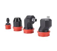 Depisuta Trapano Senza Chiave Chuck, Adattatore Cacciavite Rapido Da 6,35mm Con Serraggio Automatico Da 4 Pezzi Strumento Di Conversione Compatibile Con Gambo Esagonale Da 1/4 Di