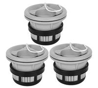 Depisuta Valvola D'aria di Sicurezza della Nave Gonfiabile con Mesh Filtro 3pc per Kayak, Materiale in PVC, Grigio, Facile da Installare e Rimuovere, per gli Appassionati di Navigazione Dell'aria