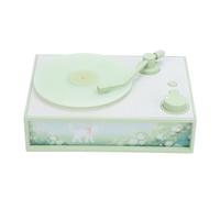 Depisuta Vintage Record Player, Altoparlante retrò USB con Ambient Light Subwoofer Design Design Disbuser Style per Camera da Letto (GREEN)