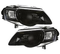 DEPO Fanale anteriore in vetro trasparente, nero, sinistra e destra, originale, SWV29DS