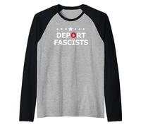 Deport Fascism Anti-Fascism Resist Protest Fight Oligarchy Maglia con Maniche Raglan