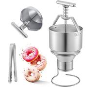 Depositatore manuale per ciambelle, capacità 3 l, con 6 impostazioni di spessore regolabili, 300 ciambelle all'ora per erogazione uniforme della pastella e modellatura professionale