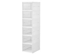 Deposito Di Scarpe Pieghevole - Archivio Di Scarpe | Stoccaggio Di Calzature Impilabile | Scatola Pieghevole Trasparente Impilabile Per Camere Da Pantofola Tr