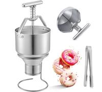 Depositore manuale per ciambelle con controllo delle porzioni regolabile per forme uniformi, ideale per panetteria e uso domestico, facile da usare