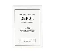 Depot No. 504 Beard & Moustache Cleansing Wipes Salviette Monouso Igienizzanti 12 Bustine