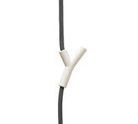 Depot4Design Armadio, armadio appeso in corda grigio, 4 ganci bianchi