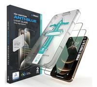 Deppa | 2 Pezzi | Pellicola Anti-Luce Blu Certificata per iPhone 12 Pro/12 (6.1') | Vetro Temperato Ultra Resistente [Copertura Totale, Senza Bolle] | Installazione Facile