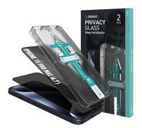 Deppa [2 Pezzi Pellicola Privacy per iPhone 15 Pro Max (6.7") | Vetro Temperato Anti-Spia 9H | Copertura Totale | Anti Graffi | Ultra Resistente | Kit di Installazione Facile