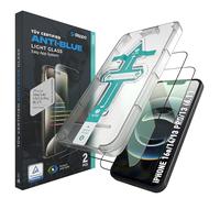 Deppa | 2 pezzi | Pellicola protettiva anti luce blu certificata per iPhone 16e/14/13/13 Pro (6,1") | Vetro temperato ultra resistente | Copertura totale, senza bolle | Installazione facile