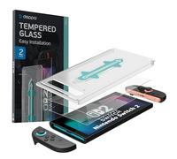 Deppa (2 Pezzi Pellicola Protettiva per Nintendo Switch 2 (2025) con Kit di Installazione Facile, Alta Sensibilità al Tocco, HD Trasparente, Anti-riflesso, Resistente ai Graffi, Senza Bolle