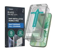 Deppa [2 Pezzi per iPhone 16 Pro/iPhone 17 (6.3') Pellicola Protettiva - Vetro Temperato con Kit Installazione Facile, Anti-Bolle, Copertura Totale