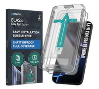 Deppa [2 Pezzi per iPhone 16 Pro Max (6.9") Pellicola Protettiva con Kit di Installazione Facile | Vetro Temperato Anti-Polvere e Anti-Bolle, Copertura Totale