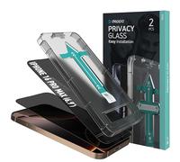 Deppa [2 Pezzi Privacy per iPhone 16 Pro Max (6.9') Pellicola Protettiva - Vetro Temperato con Kit Installazione Facile, Anti-Bolle, Copertura Totale, Anti Spia