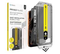 Deppa [2 Pezzi Privacy per iPhone 17 Pro (6.3") Pellicola con Kit di Installazione Facile| Anti-Polvere e Anti-Boll| Anti Spia Vetro Temperato, Ultra Resistente, Copertura Totale, Anti-Graffi