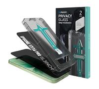Deppa [2 Pezzi Privacy Vetro Temperato iPhone 16 Pro (6.3') [a Copertura Totale] con Kit per Installazione Facile- Anti Spy Anti Spia Opaca Pellicola, Vetrino, Protezione, Schermo